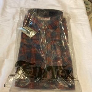 NWOT vintage Tem Tex western shirt blue Pearl snaps size 16 -33